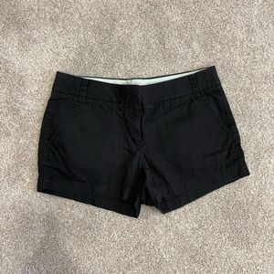J Crew black chino shorts